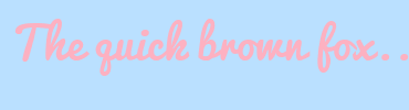 Image with Font Color FDB1C1 and Background Color BAE0FF